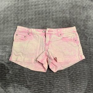 Pink Denim Shorts